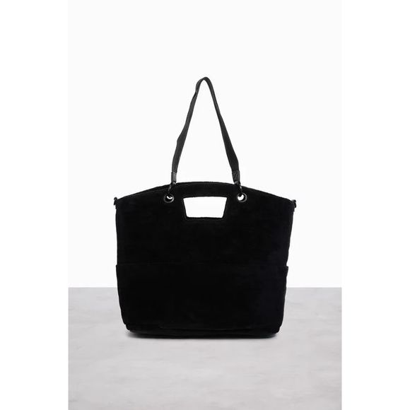 NWT BEIS Terry Tote in Black - Picture 8 of 11